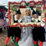 Foto frame op de kerstmarkt